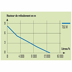 Pompe vide-cave eaux chargées 750w + interrupteur flotteur - prpvc751cip - RIBILAND