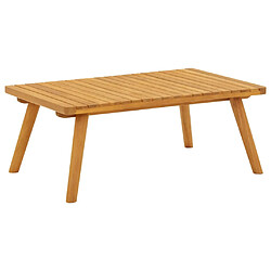 vidaXL Table basse de jardin 90x55x35 cm Bois solide d'acacia 