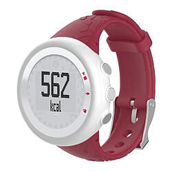 Wewoo Bracelet pour montre connectée Dragonne de remplacement femme en silicone SUUNTO M1 / M2 / M4 / M5 rouge