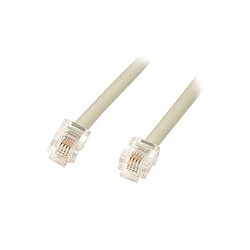 Connectland Cable RJ11 - 2M 6P4C 2M MODEM-TEL Réf : 0111001