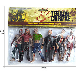 Avis 6pcs Figurine Cinéma Walking Dead Modèle en Plastique Jouet Cadeau Décoration