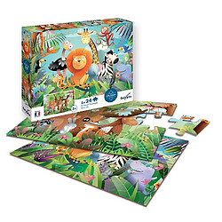 SentoSphère Puzzle 2 x 24p Animaux sauvages