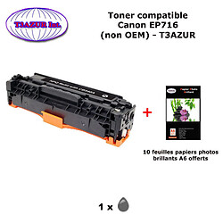 Toner générique Canon EP716 Noir pour imprimante Canon LBP5050 5050N MF8030Cn 8040Cn 8050Cn 8080Cw CRG-716 +10f PPA6-T3AZUR 