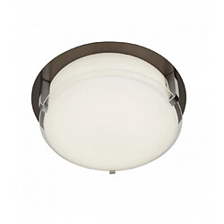 Searchlight Plafonnier edinburgh led brun transparent / blanc