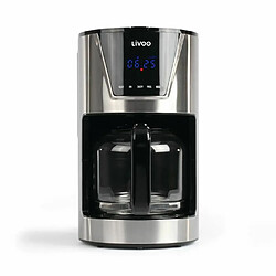 NEDIS Cafetière Machine à café Programmable Inox 1.5L 900W + Bouilloire RETRO INOX 1L7 2200W