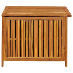 Avis Helloshop26 Coffre boîte meuble de jardin rangement 75 x 75 x 58 cm bois d'acacia solide 02_0013046