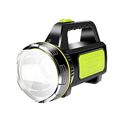 Chrono Lampe de poche LED Searchlight 2 Modes 8000LM Light Handheld Lamp White Light Rechargeable LED Searchlight Lantern Outdoor Emergency Flashlight (Black)