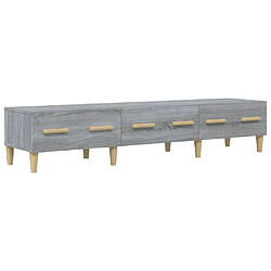 Maison Chic Meuble TV scandinave gris - Banc TV pour salon Sonoma 150x34,5x30 cm Bois d'ingénierie -MN51215