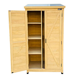 Acheter AXI Hugo Armoire de jardin en bois brun | Armoire Exterieur, Armoire à outils pour le jardin avec 3 étagères fixes / Meuble Exterieur Rangement pour le jardin | 85 x 52 x 183 cm