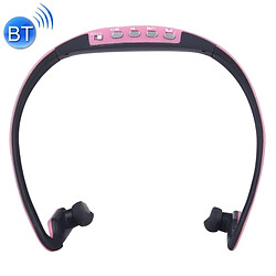 Wewoo Casque Bluetooth Sport rose pour les smartphone et iPad ordinateur portable MP3 ou d'autres périphériques audio imperméable à l'eau sans fil stéréo sans écouteurs intra-auriculaires casque,