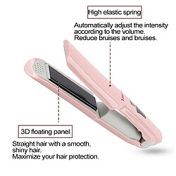 Acheter Wewoo Mini redresseur de cheveux rechargeable sans fil USB Bigoudi double attelle pour cheveux (rose)