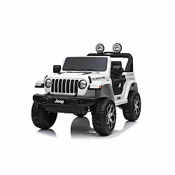 BigBuy Fun Voiture électrique pour enfants Jeep Wrangler Blanc 