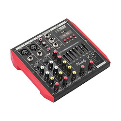 Justgreenbox Console de mixage portable 4 canaux