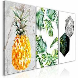 Paris Prix Tableau Imprimé Hot Tropics 3 Panneaux 60x120cm