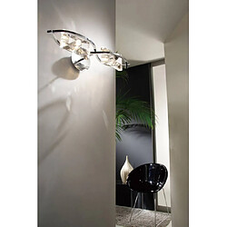 Luminaire Center Applique murale Kromo avec interrupteur 2 Ampoules G9, chrome poli