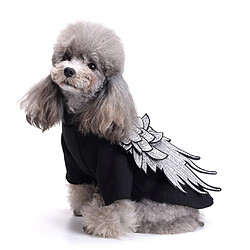 ailes d'ange pour animaux de compagnie chien chat coton vêtements manteau automne hiver vêtements noir s