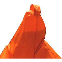 Alter Pouf de couleur unie, couleur orange, Dimensions 80 x 120 x 80 cm