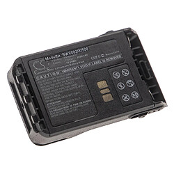 vhbw batterie compatible avec Motorola XiR E8600, E8608, E8608i, E8628i, E8668 avec clip de ceinture radio talkie-walkie (2600mAh, 7.4V, Li-Ion) 