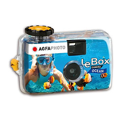 AGFA PHOTO PAP Box Ocean 400 27 - Appareil photo jetable 27 photos - Etanche jusqu'a 3m - 400 ISO - Double lentille 28 mm