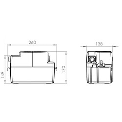 Pompe dévacuation SANICONDENS ECO V02 SFA SK6ECO