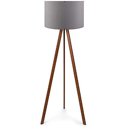 Hanah Home Lampadaire en MDF et PVC Floor gris et marron.