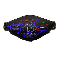 Odomètre LCD de moto Jauge de Tachymètre D'odomètre de Compteur de Vitesse de Moto LCD Numérique pour Wave 100110, DC8-12V