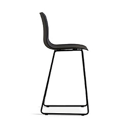 Acheter Mes Lot de 2 chaises de bar H65 cm noir - NORYZ