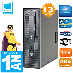 PC HP EliteDesk 800 G1 SFF Core I3-4130 4Go Disque 1 To Graveur DVD Wifi W7 · Occasion 