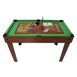 Play4Fun Table Multi Jeux 20 en 1 sur Pied, Multifonction avec Plateaux Modulables et Accessoires pour 20 jeux différents, 122x61x84 cm pas cher