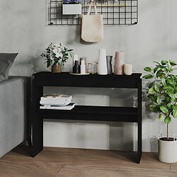 Maison Chic Table console | Meuble d'entrée | Table d'appoint Noir 102x30x80 cm Aggloméré -GKD47859