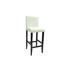 Avis vidaXL Tabourets de bar lot de 6 blanc similicuir