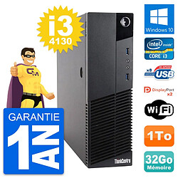 PC Lenovo ThinkCentre M83 SFF Intel i3-4130 RAM 32Go Disque 1To Windows 10 Wifi · Occasion 