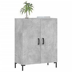 Avis Maison Chic Buffet,Meuble de Rangement,commode pour salon,Cuisine gris béton 69,5x34x90 cm bois d'ingénierie -MN39271