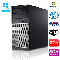 PC Tour Dell Optiplex 790 Intel G630 2,7Ghz 8Go Disque 2000Go DVD WIFI Win 7 · Occasion 