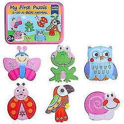 Universal Puzzle en bois pour les enfants, jouets cognitifs animaux et insectes