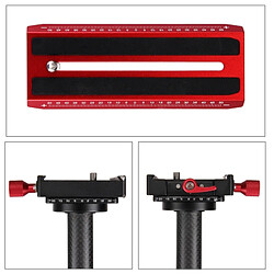 Wewoo Stabilisateur rouge pour DSLR et DV Digital Video & Cameras, gamme de charge: 0.5-3kg tenu dans la main de fibre de carbone de S60T 38.5-61cm pas cher