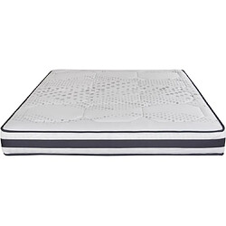 Ebac Matelas 140x190 Louxor - Latex - Hauteur 21 cm - 3 zones - Soutien ferme