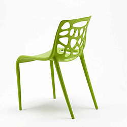 Acheter Ahd Amazing Home Design Chaise en polypropylène anti-uv design moderne Gelateria salle à manger et bar café Connubia, Couleur: Vert