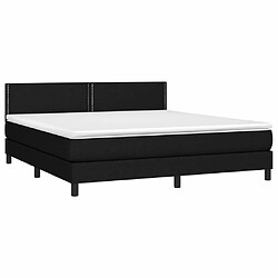 Avis Sommier à lattes LED,Cadre à lattes de lit avec matelas pour Adulte Noir 160x200 cm Tissu -MN92476