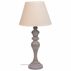 Lampe de bureau Alexandra House Living Blanc Gris Métal Tissu 220-240 V 25 x 50 x 25 cm 