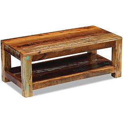 Maison Chic Table basse,Table Console Table d'appoint, Table pour salon Bois de récupération massif 90 x 45 x 35 cm -MN68760