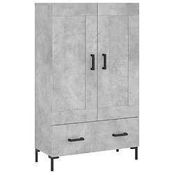 Maison Chic Buffet,Meuble de Rangement,commode pour salon,Cuisine gris béton 69,5x31x115 cm bois d'ingénierie -MN68914