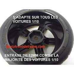 Breizh-Modelisme 4 roues Drift AV/ARR chrome 1/10 Absima 2510045