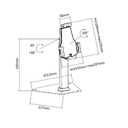 Acheter Kimex Support de table universel pour tablette 7.9''-10.5''