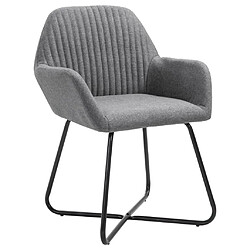 Decoshop26 Lot de 2 chaises de salle à manger cuisine design moderne tissu gris foncé CDS020541