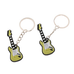 2pcs musique porte-clés sac pendentif voiture porte-clés cadeau guitare électrique pas cher