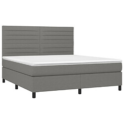 Avis Sommier à lattes,Cadre à lattes de lit et matelas et LED pour Adulte Gris foncé 180x200 cm -MN57566