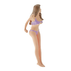 2 Pièces 1:64 Bikini Lave-auto Giel Figurines Scénario Jouets