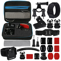 Yonis Kit d'accessoires GoPro Kit d'Accessoires GoPro 24 en 1 Caméra Sport Fixation Vélo Moto Poignet YONIS