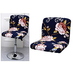 Housse De Chaise De Tabouret élastique Housse De Chaise En Polyester Amovible à Dossier Court Style 6